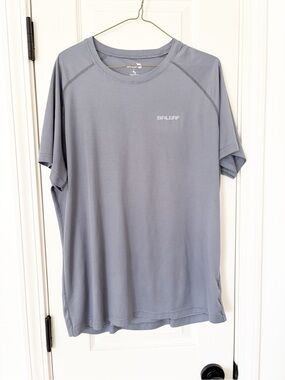 L • men's baleaf gray active tee